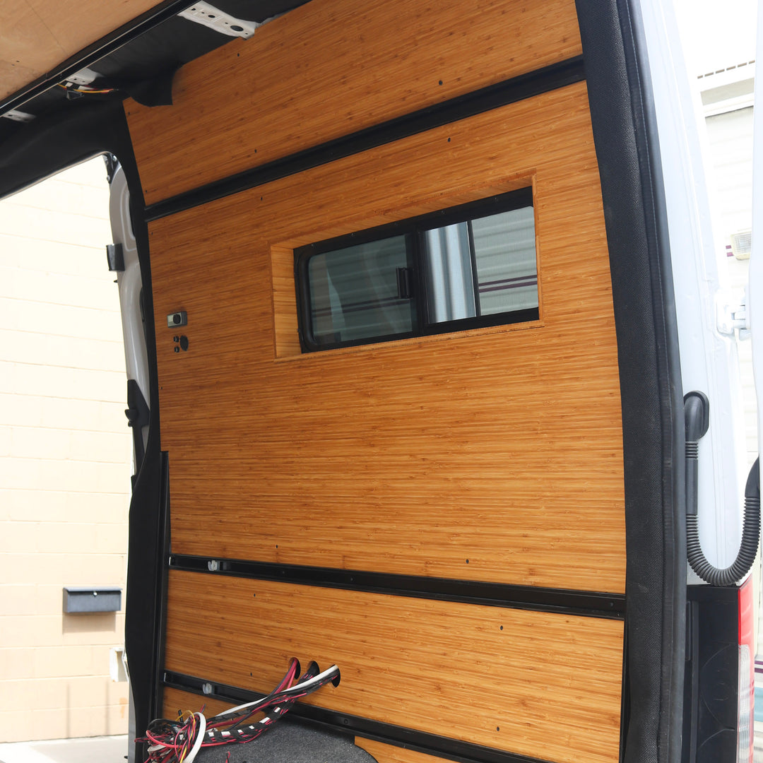 Pre-configured wall panel kit for Sprinter van