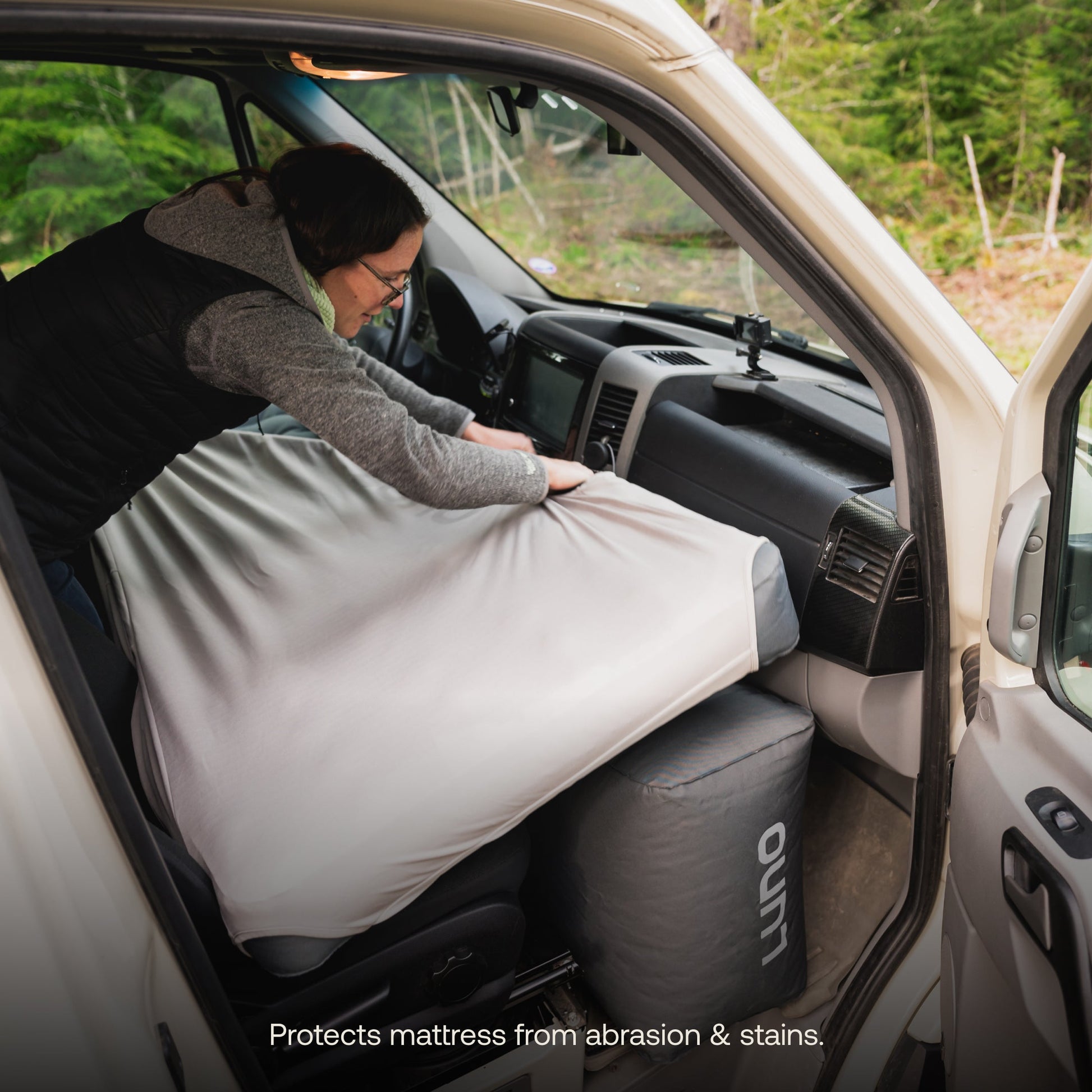 AIR Van Front Cab Mattress Fitted Sheet - Featherbuilt