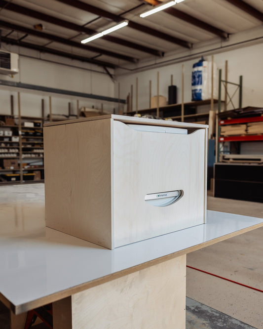 CompoCloset Toilet Storage Bench - Featherbuilt