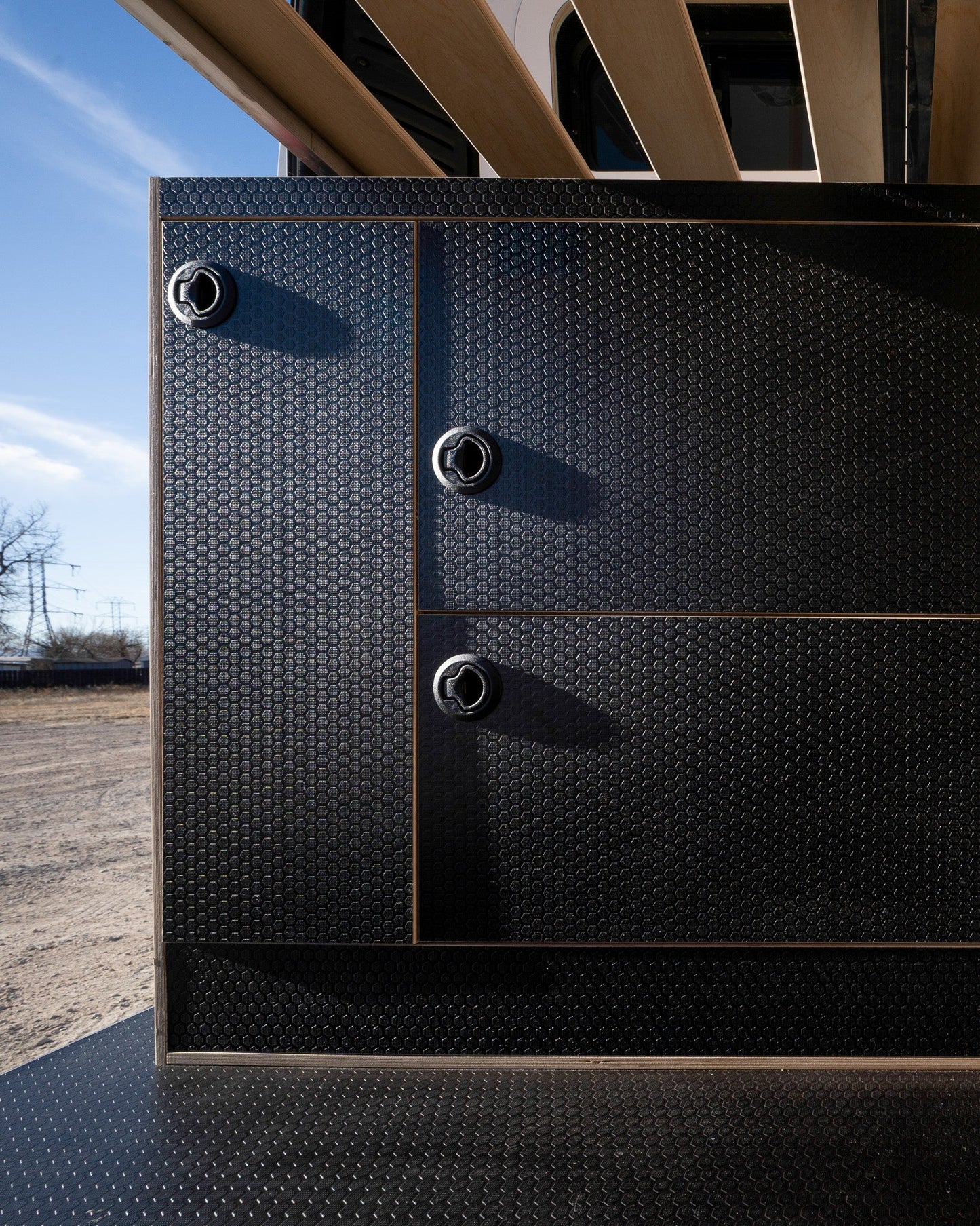 ProMaster Wheel Well Electrical Cabinet - Featherbuilt