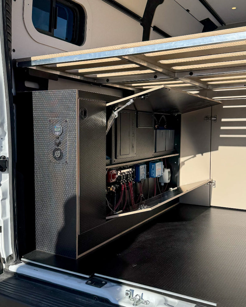 ProMaster Wheel Well Electrical Cabinet - Featherbuilt