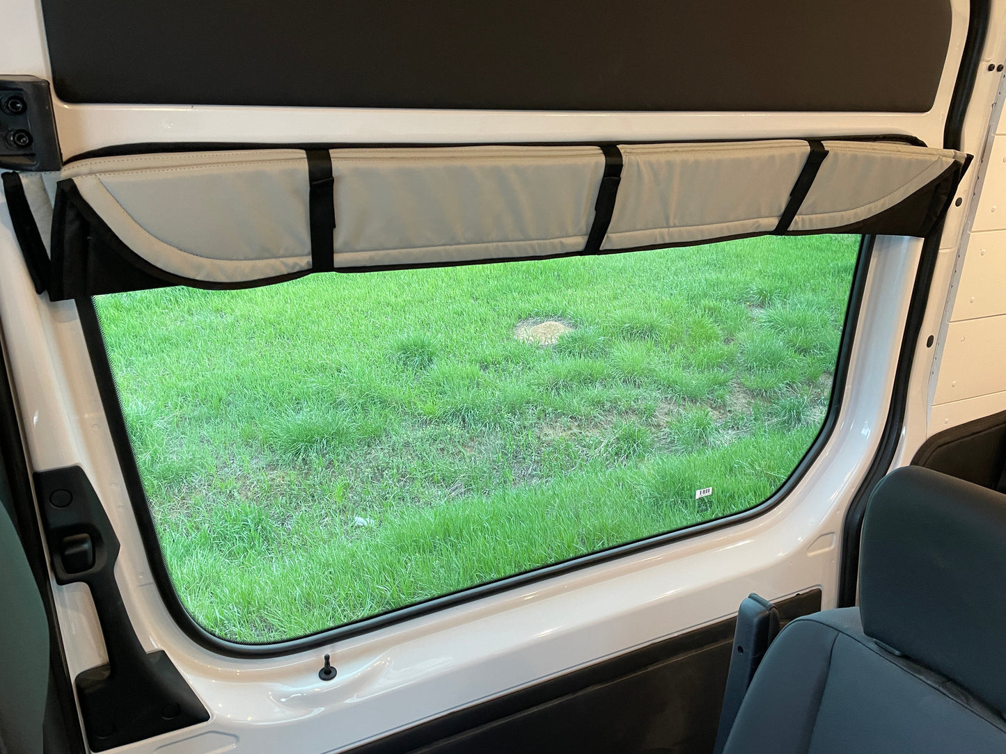 Sprinter Sliding Door Window Cover - Featherbuilt
