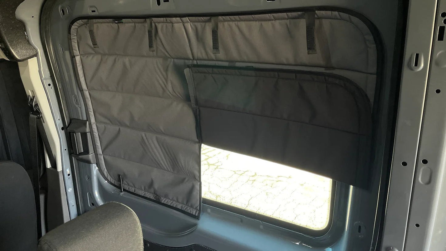 Transit Sliding Door Window Cover - Featherbuilt