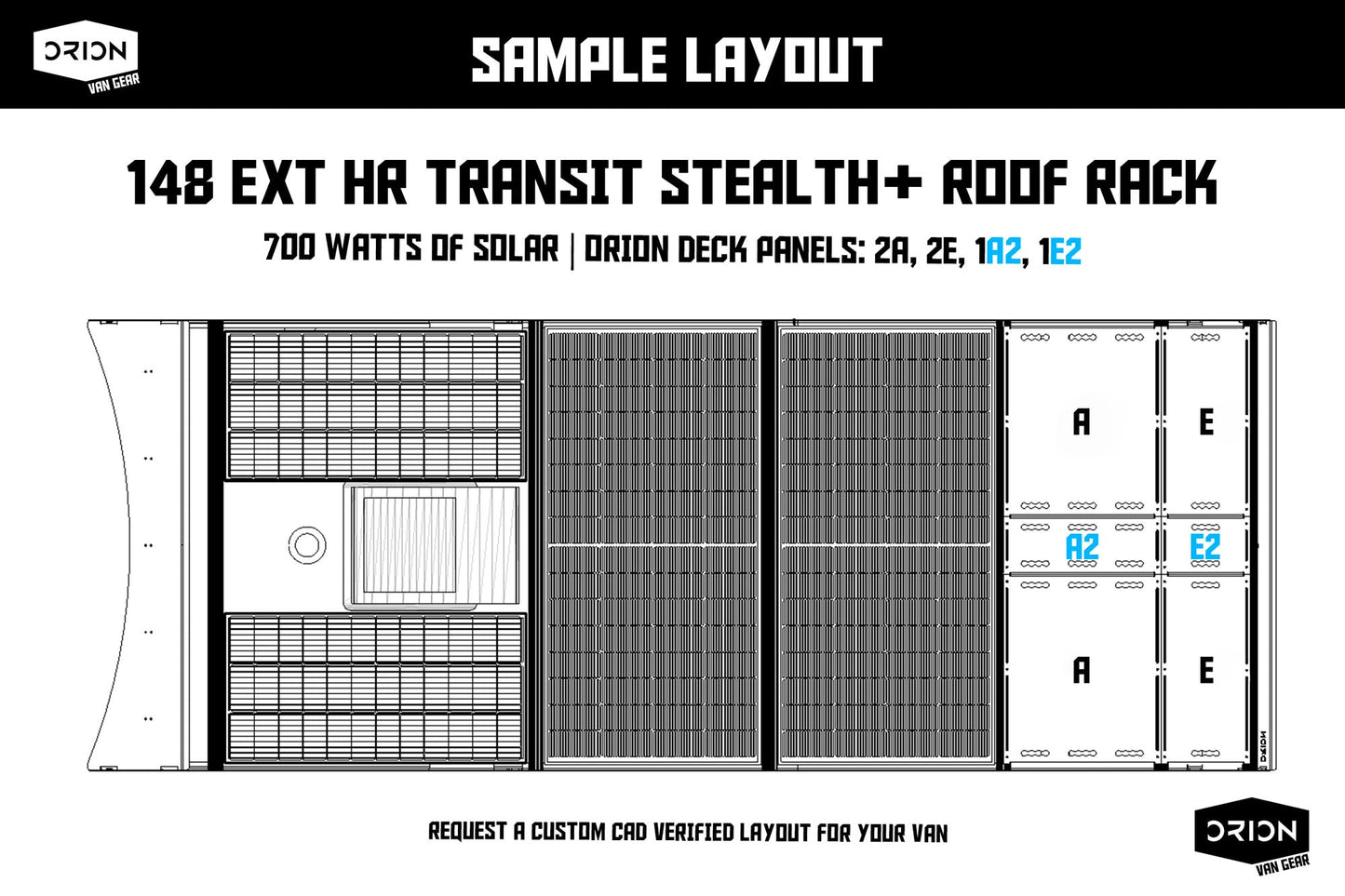 Transit Stealth+ Roof Rack - Featherbuilt