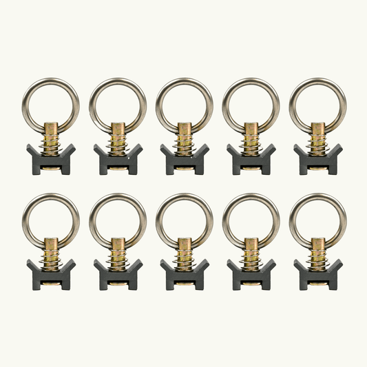 Venture L-Track Adjustable Tie Down Ring (10 Pack) - Featherbuilt