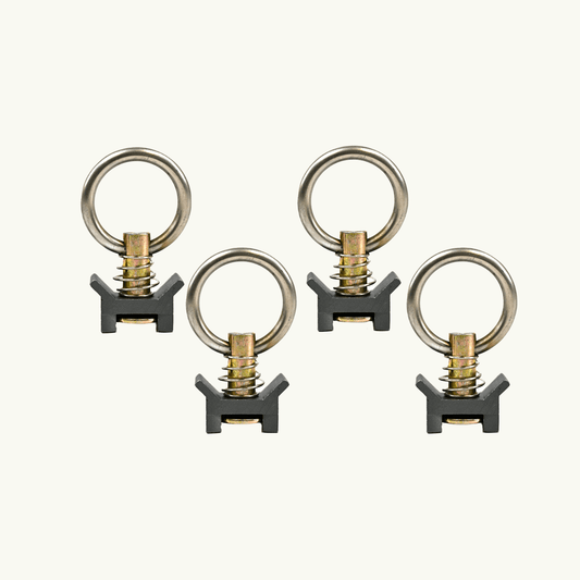 Venture L-Track Adjustable Tie Down Ring (4 Pack) - Featherbuilt