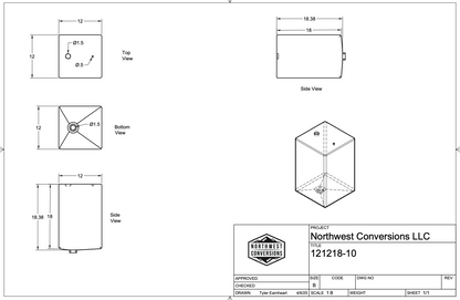 10 Gallon Galley Water Tank (Fresh/Grey)