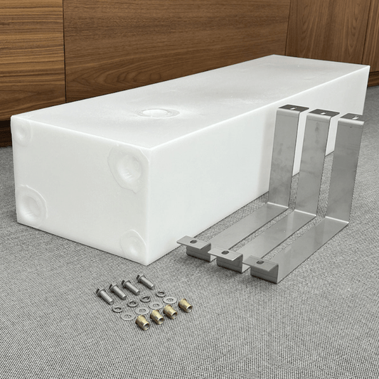 20 Gallon Transit Undercarriage Water Tank - Driver Side - Featherbuilt