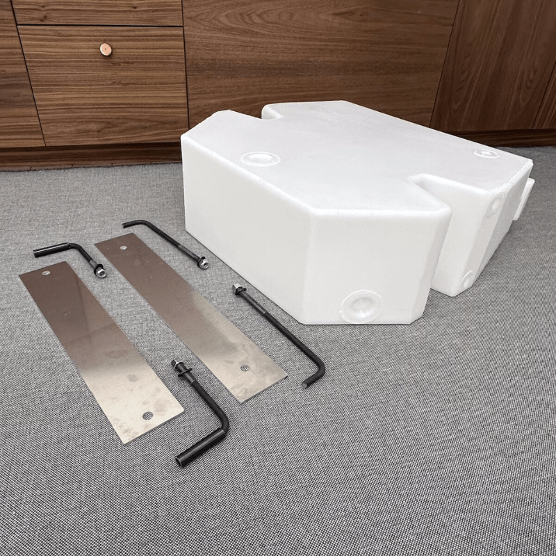 24 Gallon Ford Transit Spare Tire Water Tank - Featherbuilt