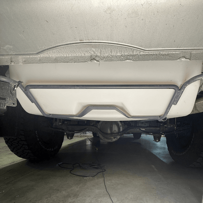 28 Gallon Sprinter Spare Tire Water Tank - Featherbuilt