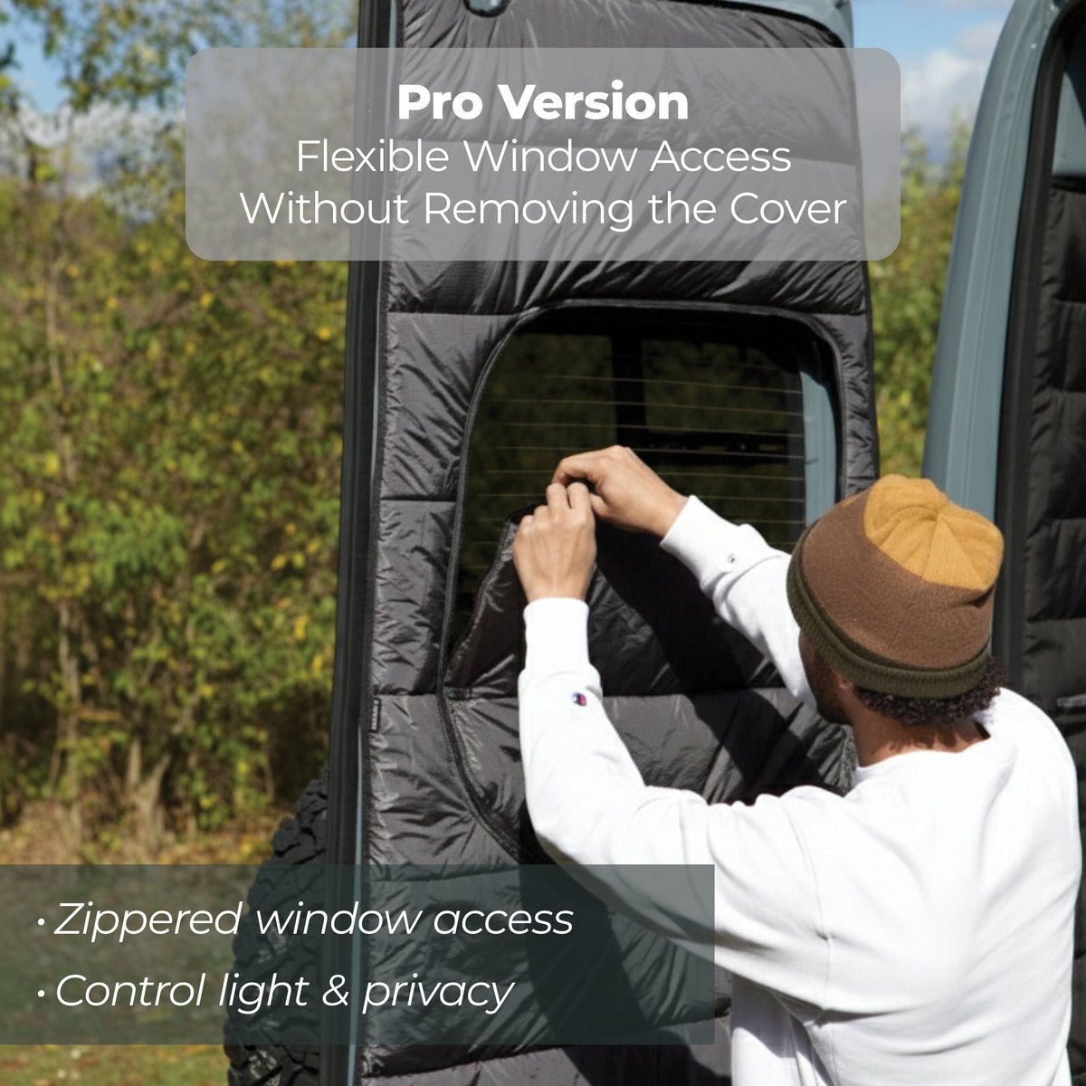 Maxx Cover Pro insulated rear door covers for the Ford Transit High Roof