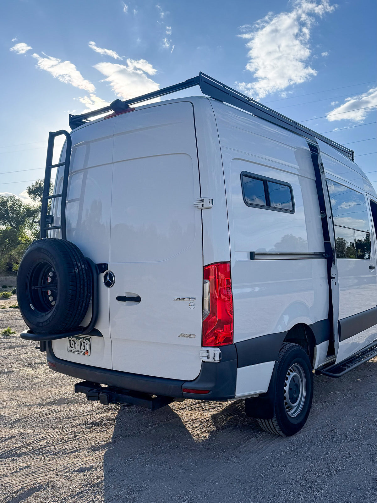 Rear of Mars with the spare tire mounted on the back door