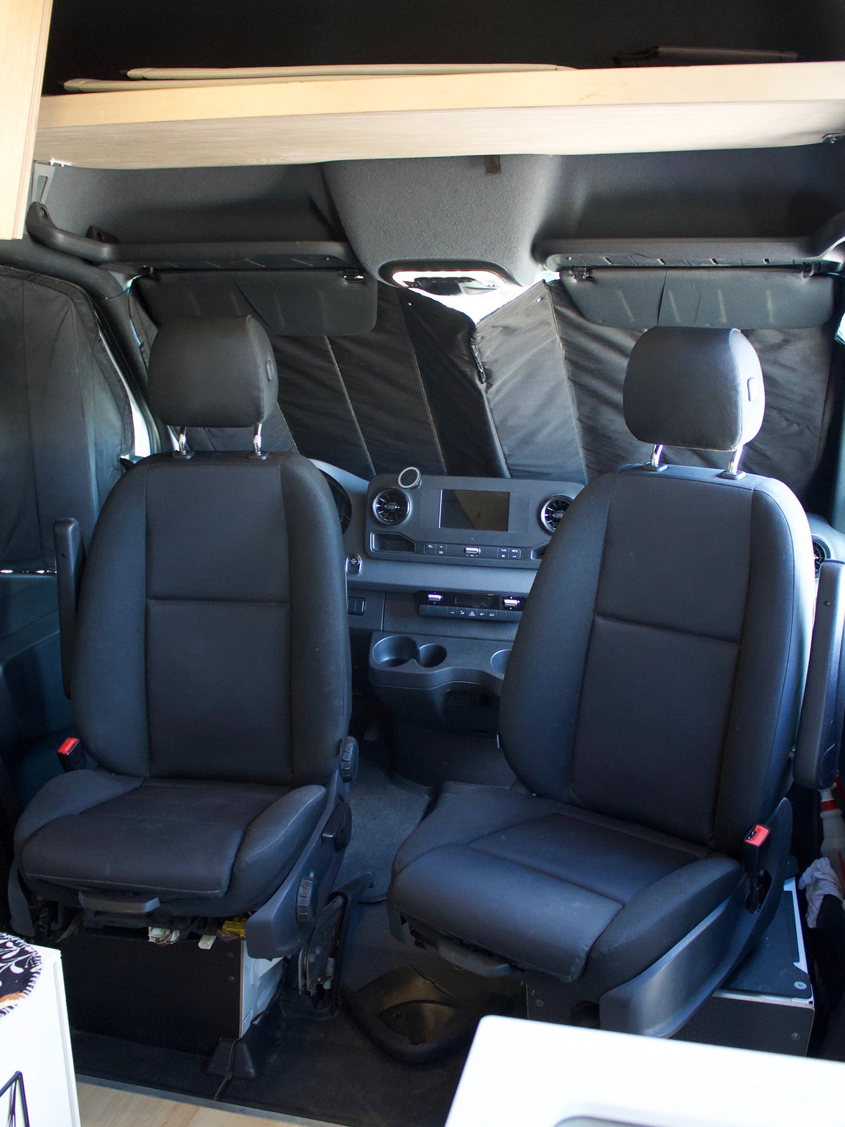 Swivel driver and passenger seats in the Mars cab