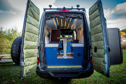 Maxx Cover Lite insulated rear door covers for the Mercedes Sprinter VS30 High Roof
