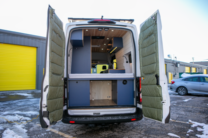 Maxx Cover Pro insulated rear door covers for the Ford Transit High Roof