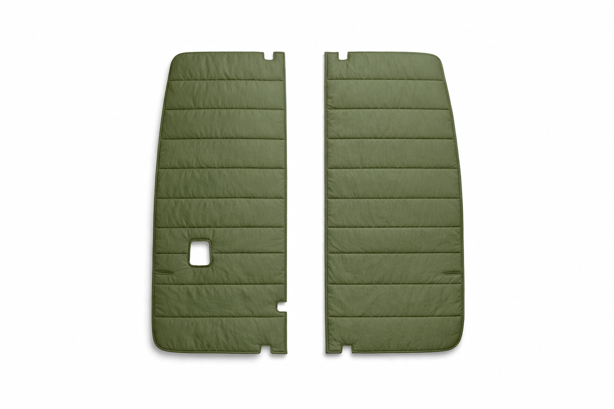 Maxx Cover Lite insulated rear door covers for the Mercedes Sprinter VS30 High Roof, Olive Green