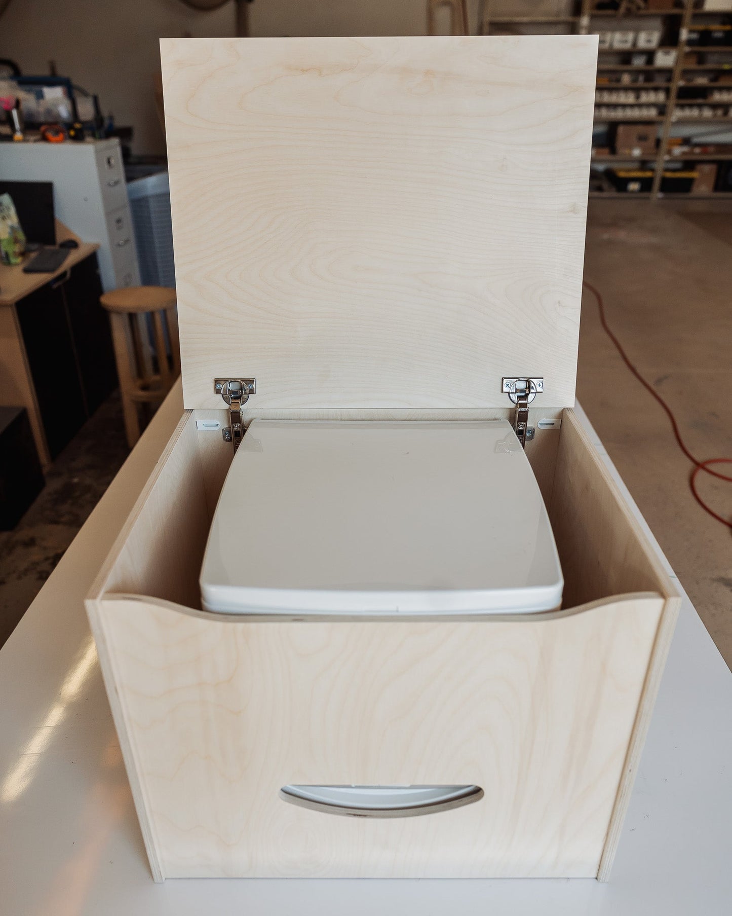 CompoCloset Toilet Storage Bench - Featherbuilt