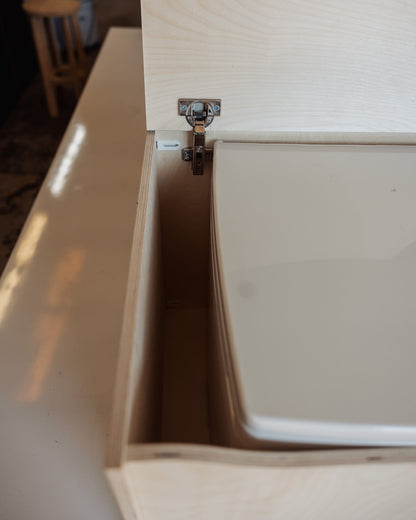 CompoCloset Toilet Storage Bench - Featherbuilt