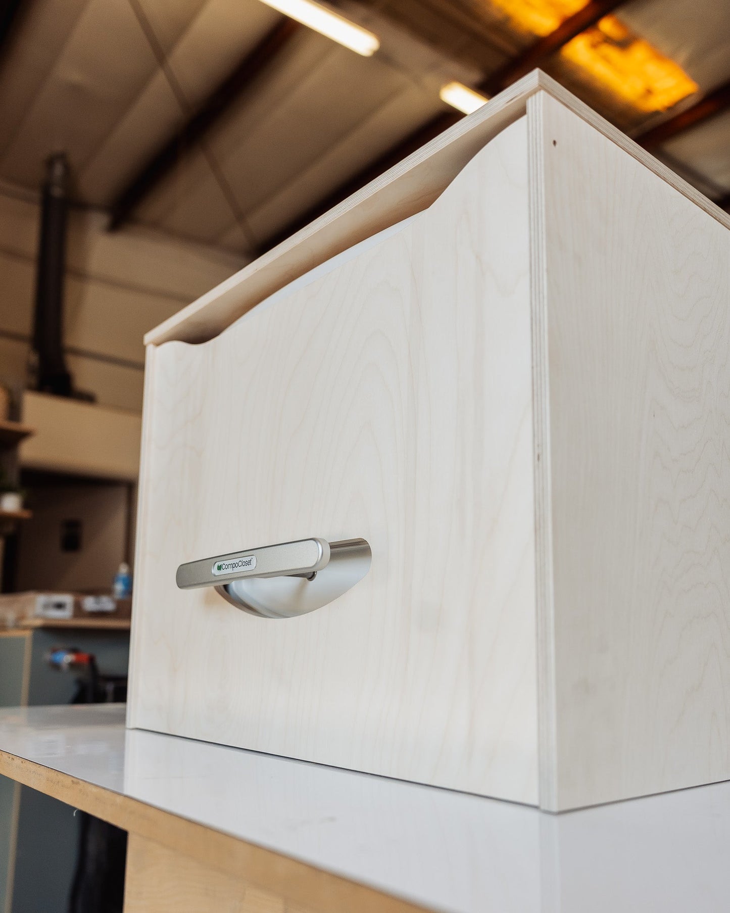 CompoCloset Toilet Storage Bench - Featherbuilt