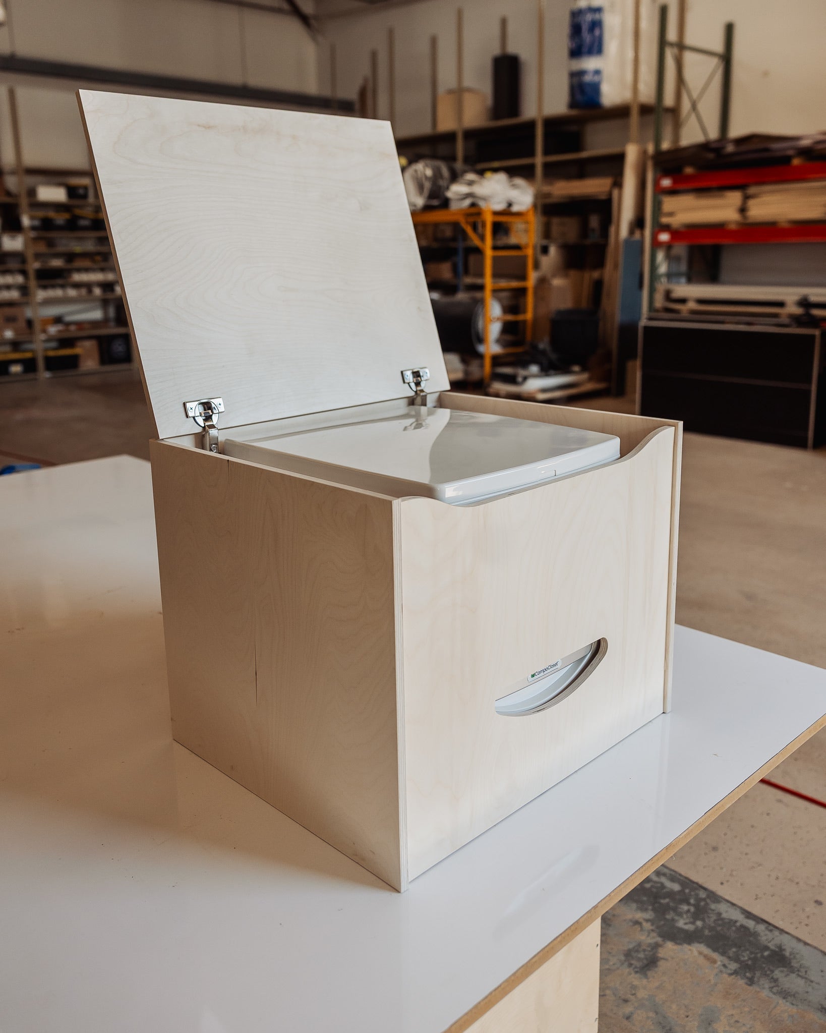 CompoCloset Toilet Storage Bench - Featherbuilt