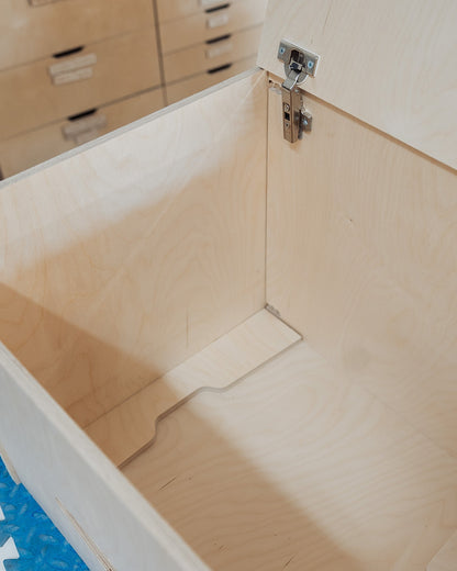 CompoCloset Toilet Storage Bench - Featherbuilt