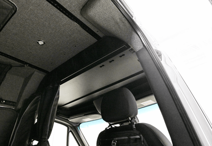 Ford Transit Headliner Shelf & Curtain Rod - Featherbuilt