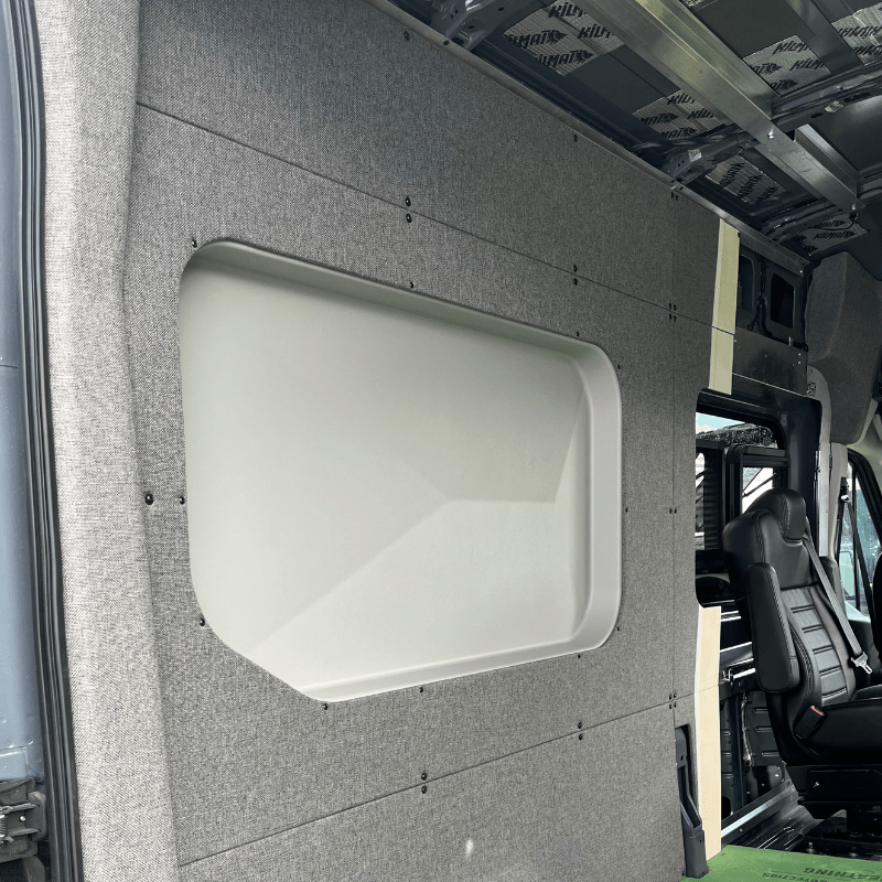 Ford Transit Innie Sleeper: Passenger - Side - Featherbuilt