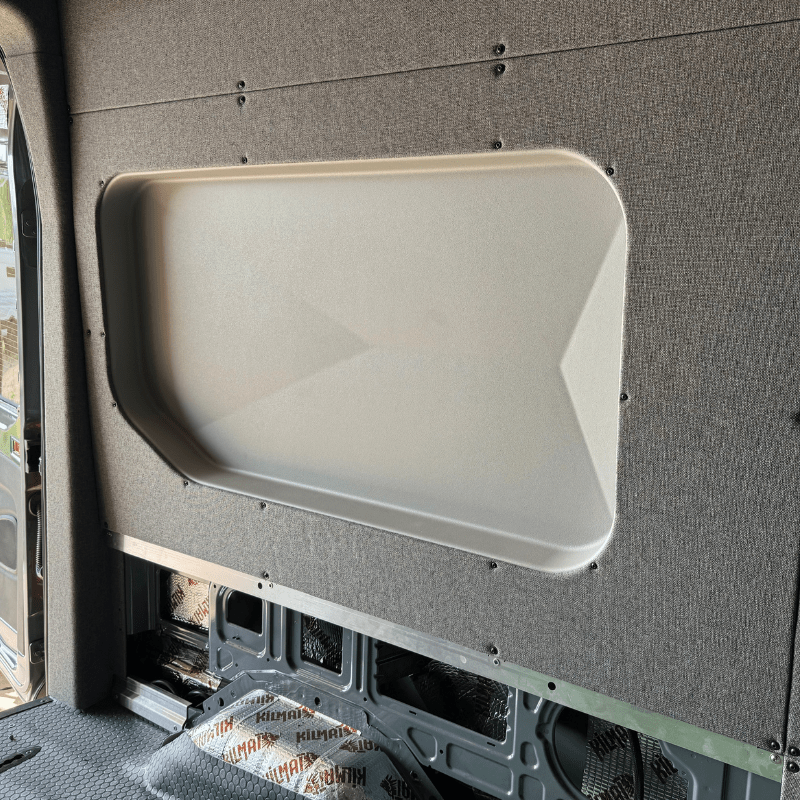 Ford Transit Innie Sleeper: Passenger - Side - Featherbuilt