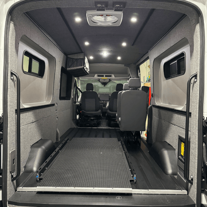 Ford Transit Innie Sleeper: Passenger - Side - Featherbuilt