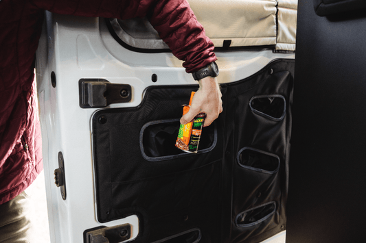 Ford Transit Lower Sliding Door Storage Panel - Featherbuilt