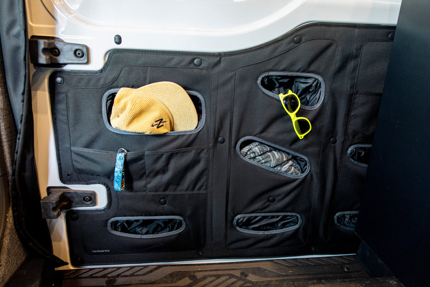 Ford Transit Lower Sliding Door Storage Panel - Featherbuilt