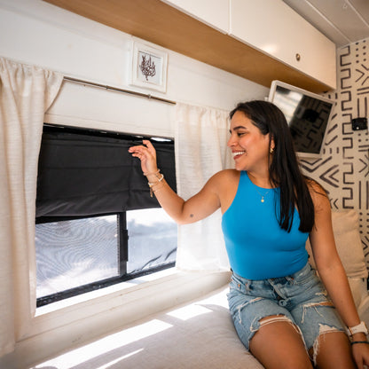 Ford Transit Stealth Crew Window Cover - Featherbuilt