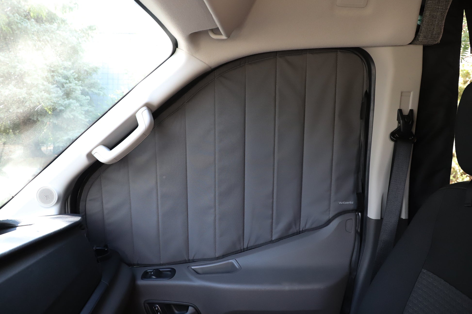 Ford Transit Stealth Front Door Window Covers (Pair) - Featherbuilt