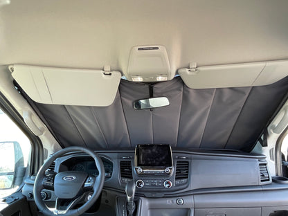 Ford Transit Stealth Front Windshield Cover - Featherbuilt