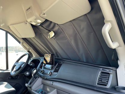 Ford Transit Stealth Front Windshield Cover - Featherbuilt