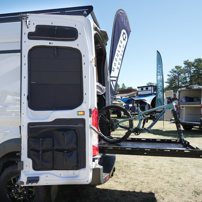 Ford Transit Stealth Rear Door Window Covers (Pair) - Featherbuilt