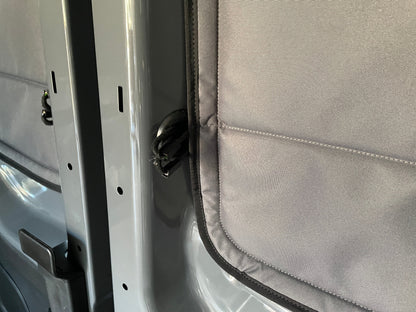 Ford Transit Stealth Rear Door Window Covers (Pair) - Featherbuilt