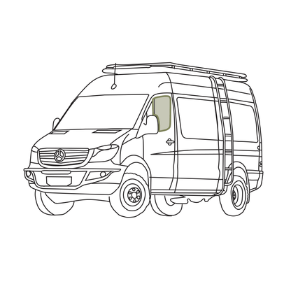 Mercedes Sprinter Bug Screen - Front Doors (Pair) - Featherbuilt