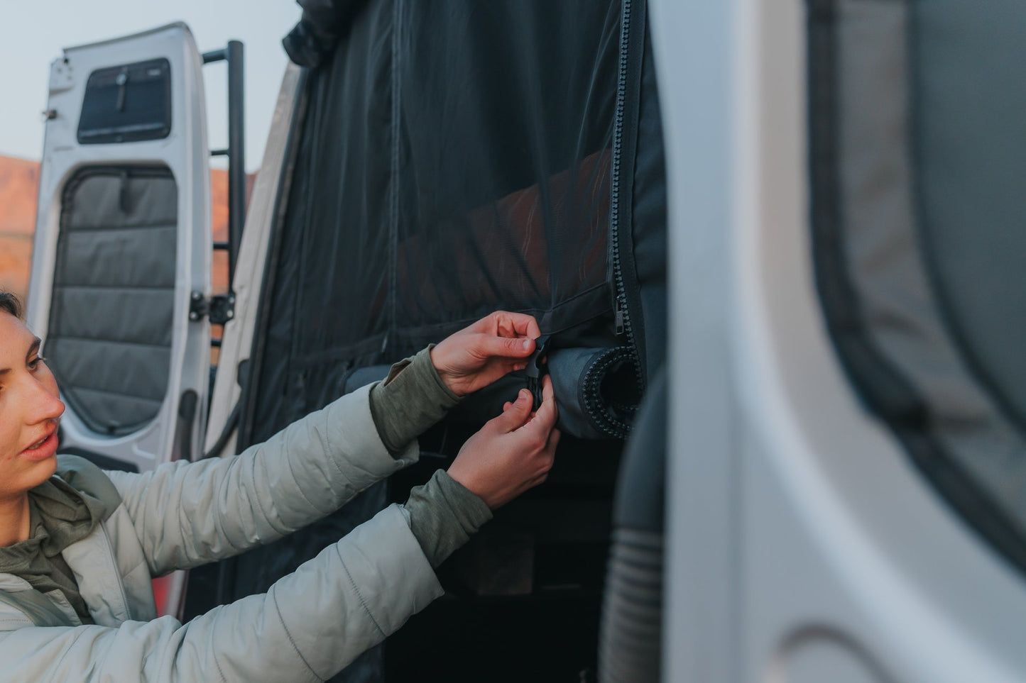 Mercedes Sprinter Bug Screen - Rear Door - Featherbuilt