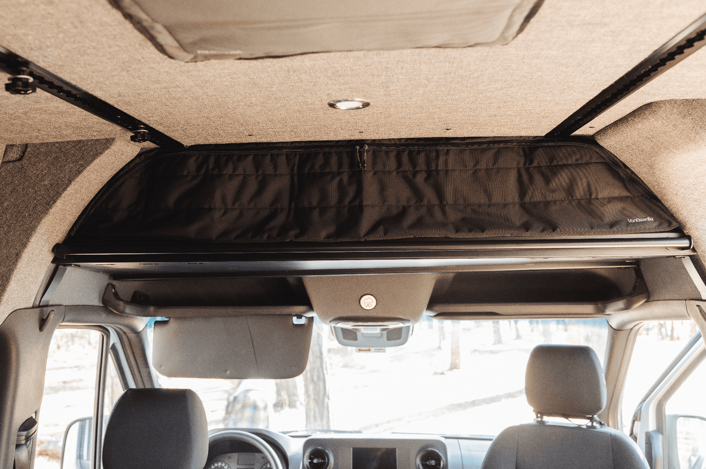 Mercedes Sprinter Headliner Shelf Cover - Featherbuilt