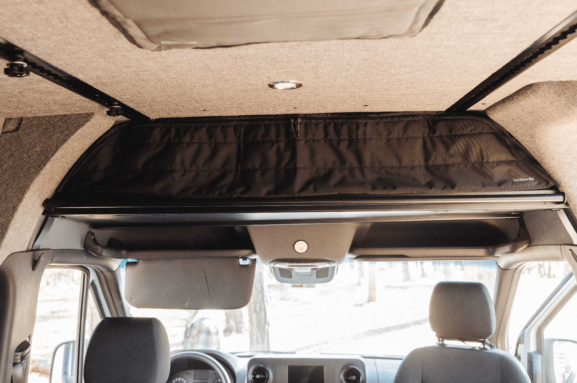 Mercedes Sprinter Headliner Shelf Cover - Featherbuilt