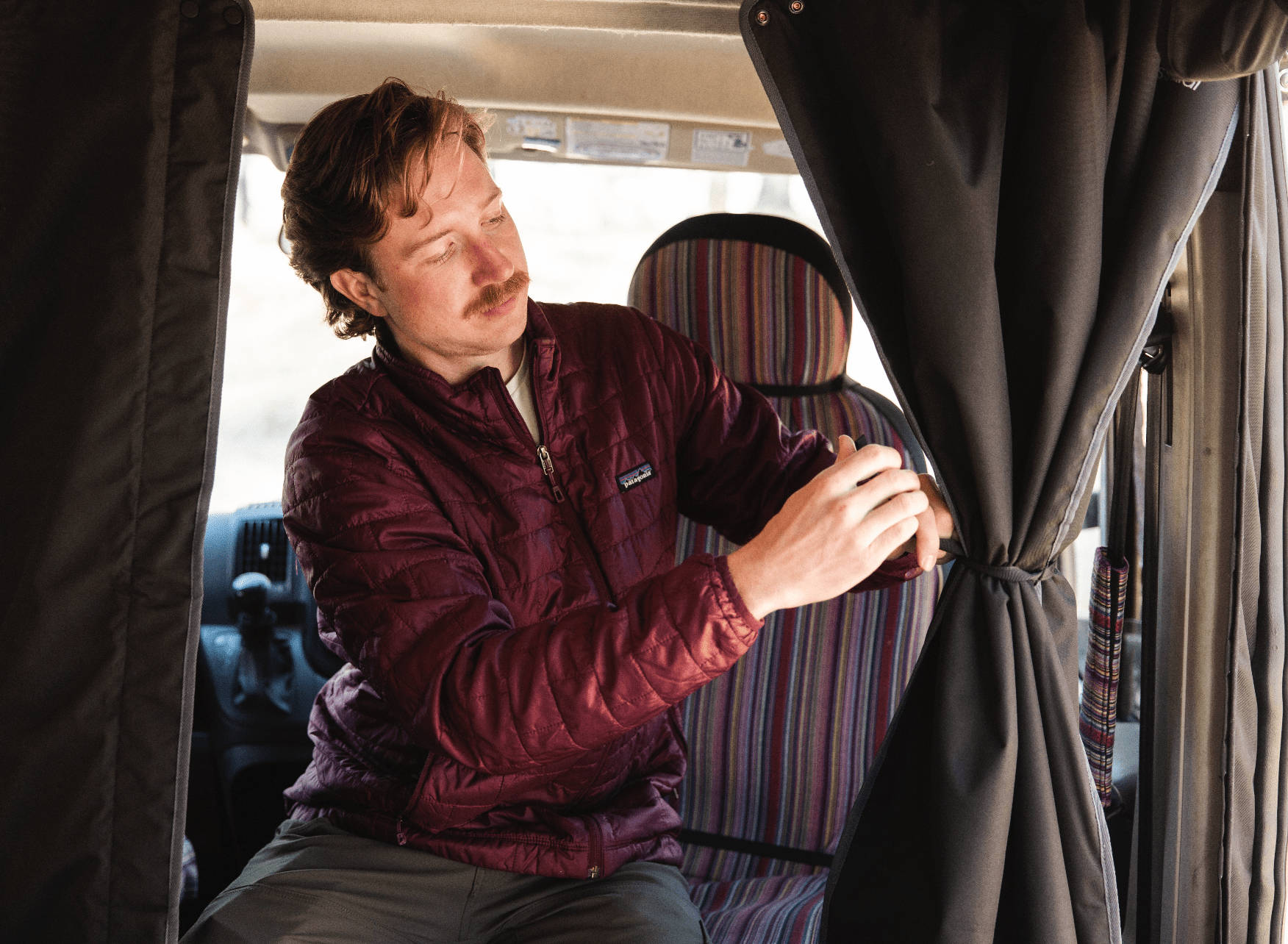 Mercedes Sprinter Insulated Privacy Curtain - Featherbuilt