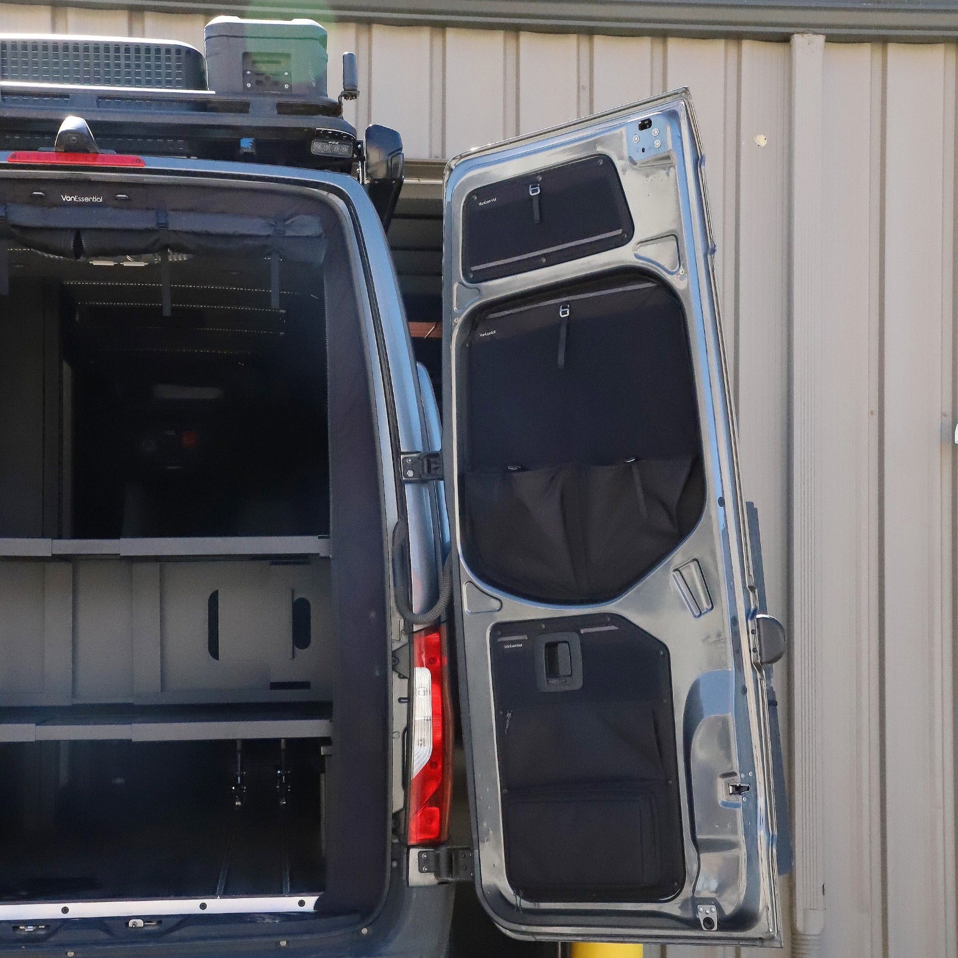 Mercedes Sprinter Middle Rear Door Storage Panels (Pair) - Featherbuilt