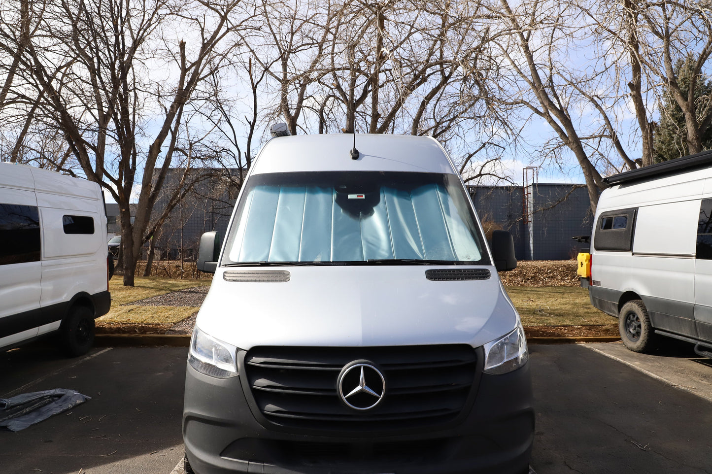 Mercedes Sprinter Reflective Front Windshield Cover - Featherbuilt