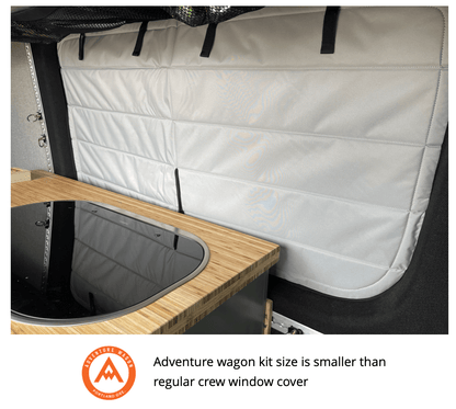 Mercedes Sprinter Stealth Crew Window Cover - Featherbuilt
