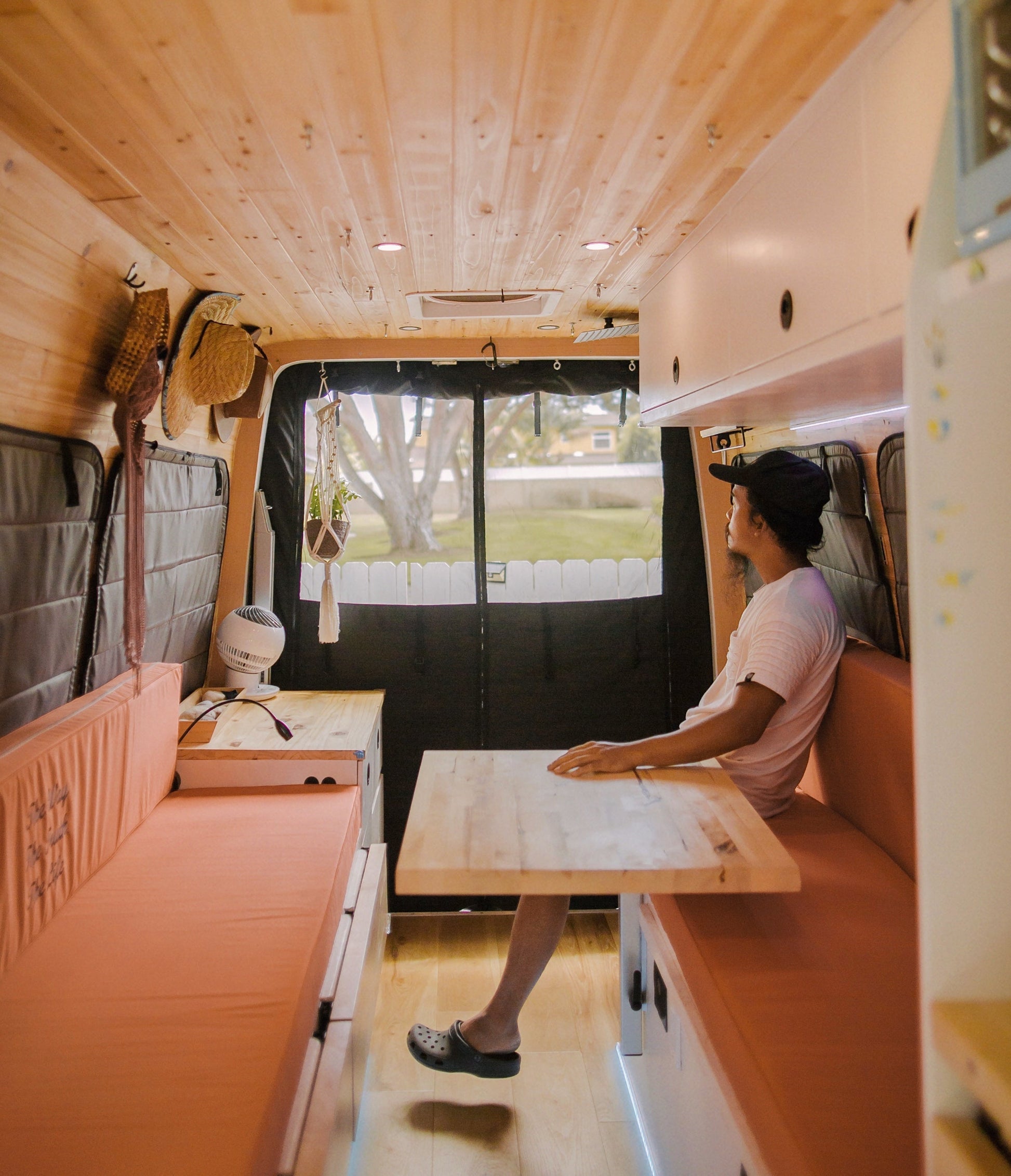 Mercedes Sprinter Stealth Passenger Van Rear Qtr Window Covers - Featherbuilt