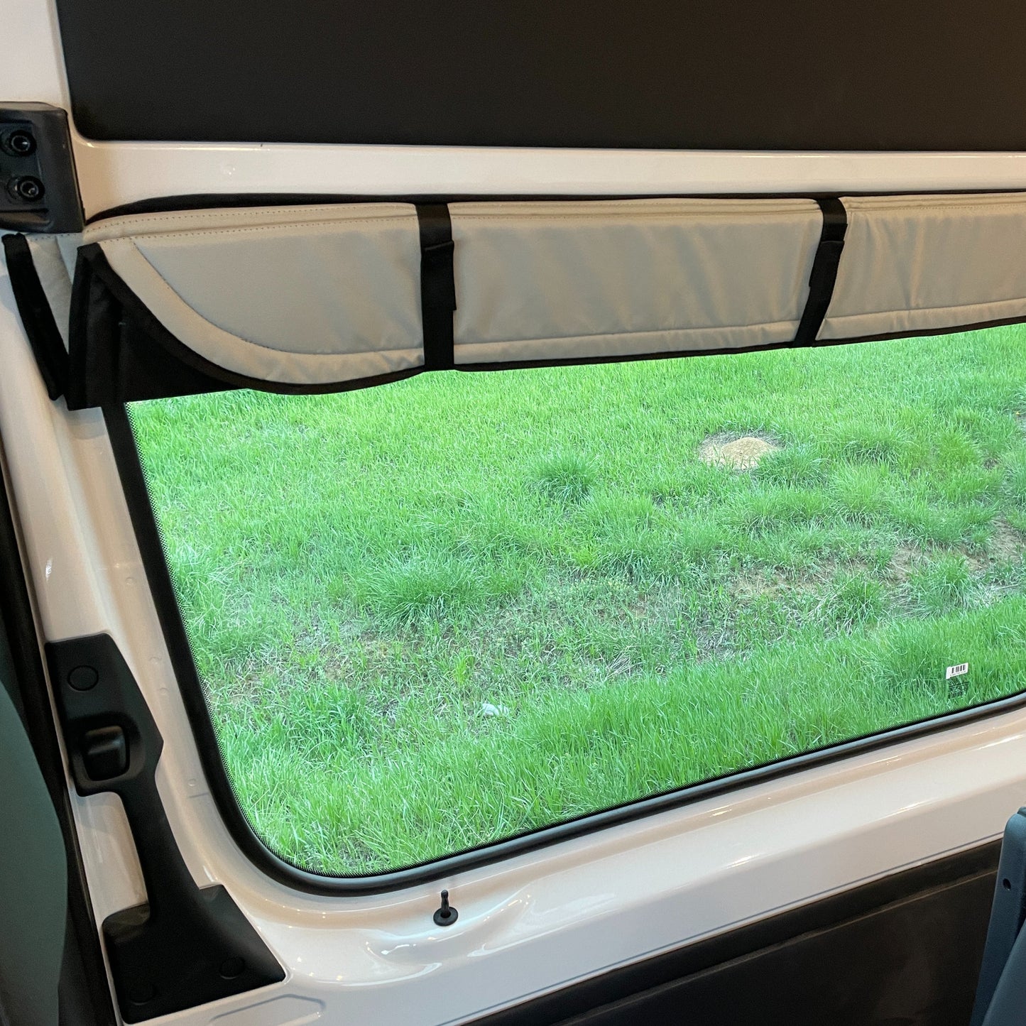 Mercedes Sprinter Stealth Sliding Door Window Cover - Featherbuilt