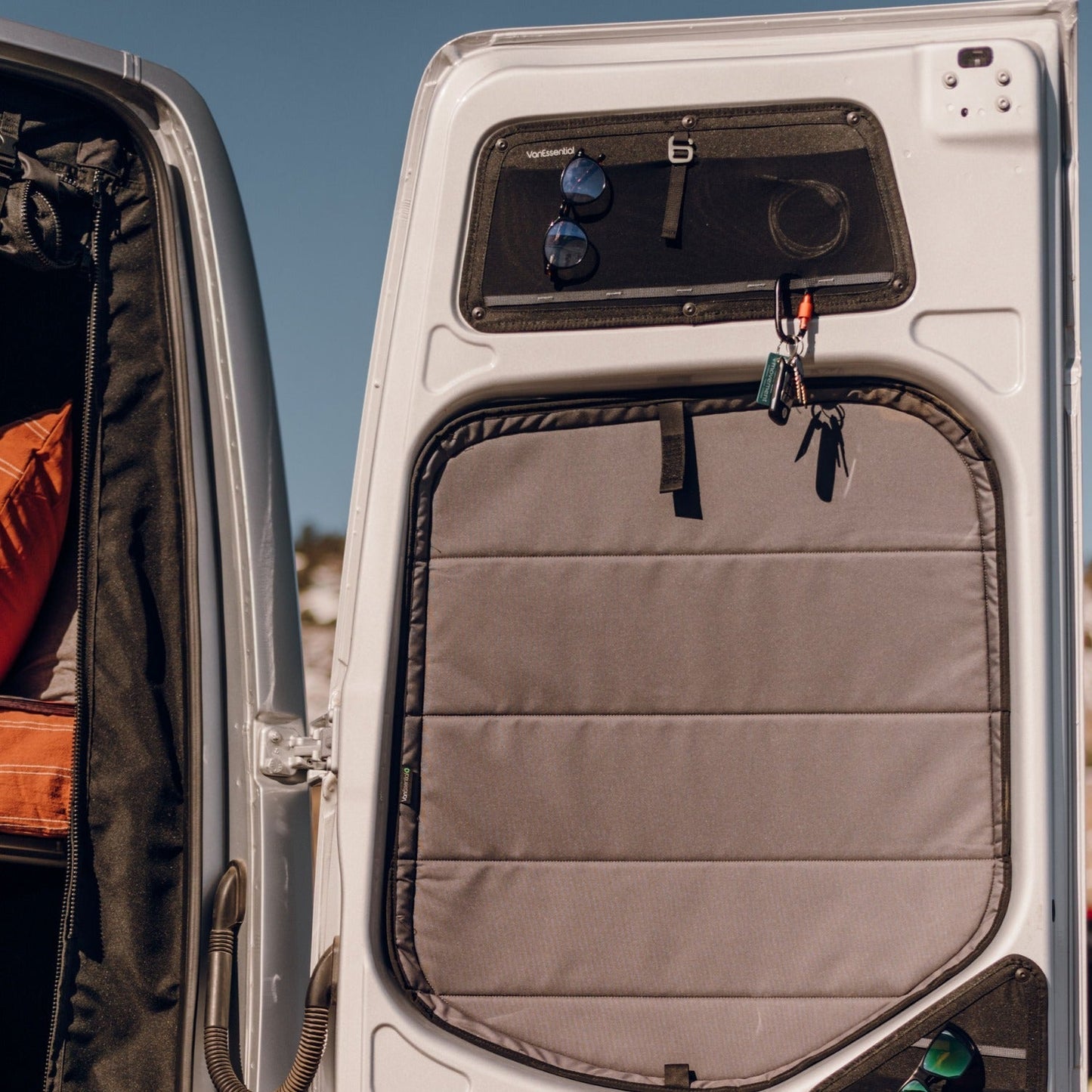 Mercedes Sprinter Upper Rear Door Storage Panels (Pair) - Featherbuilt