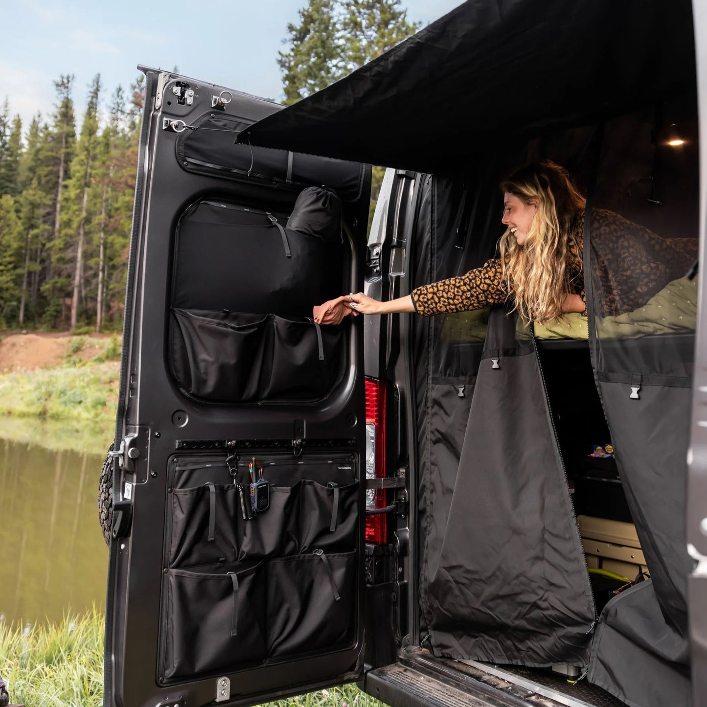 ProMaster Rear Door Middle Storage Panels (pair) - Featherbuilt