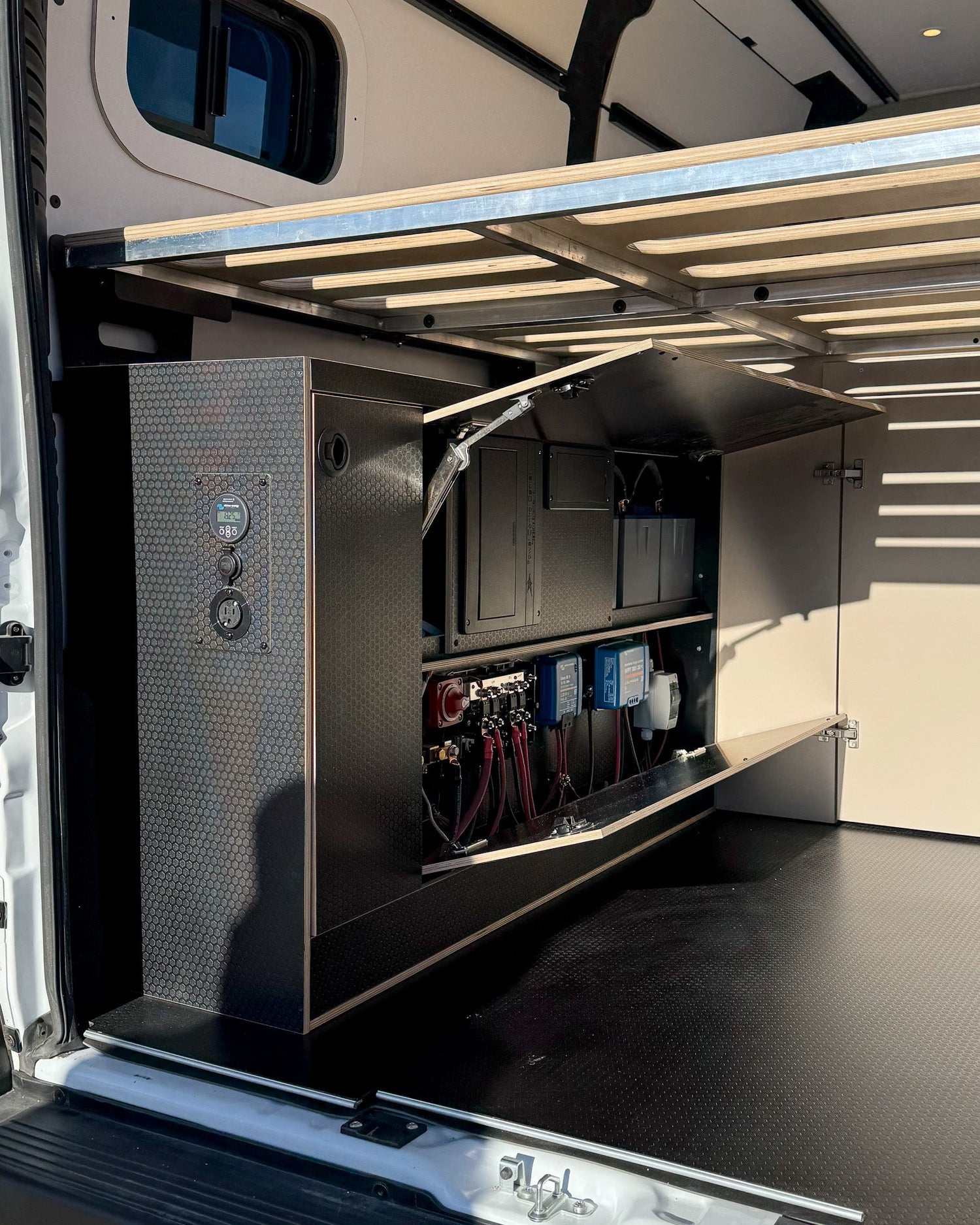 ProMaster Wheel Well Electrical Cabinet - Featherbuilt